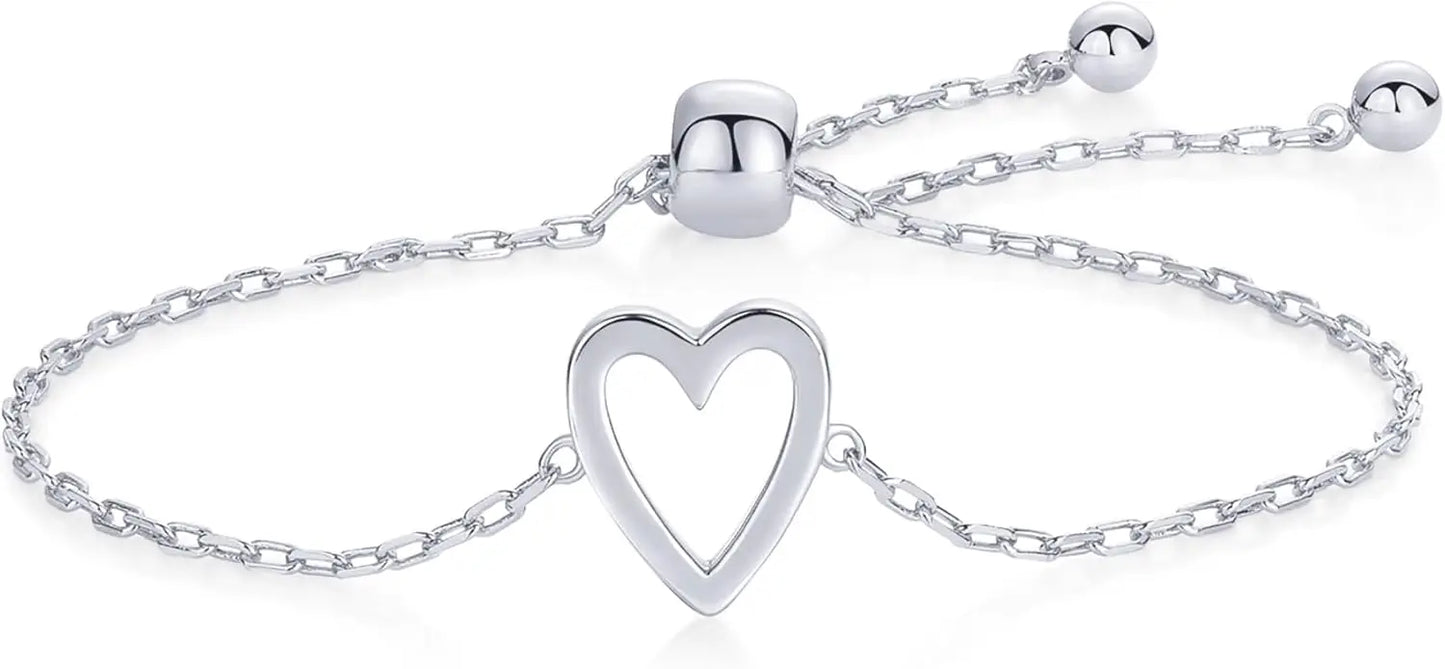 14K Gold Plated Matching Heart Bracelet